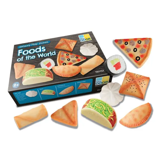 Sensory Play Stones, Foods of the World {2}