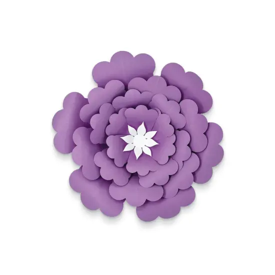 Creatively Inspired Blue, Purple, Green Flowers Dimensional Accent, 3 Per Set, 3 Sets {4}