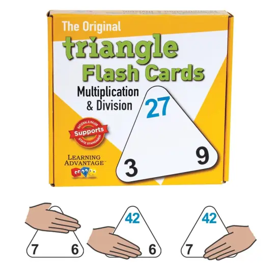 The Original Triangle Flash Cards - Multiplication & Division - 20 Per Set - 3 Sets {4}
