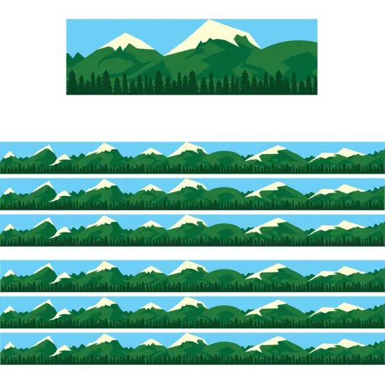 Mountain Border, 12 Strips/36 Feet Per Pack, 6 Packs {1}