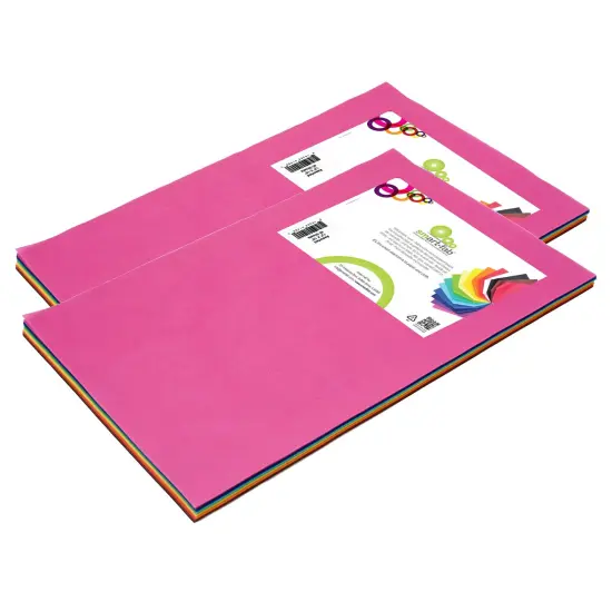 Art & Decoration Fabric Sheets, 12" x 18", Assorted, 45 Sheets Per Pack, 2 Packs {1}