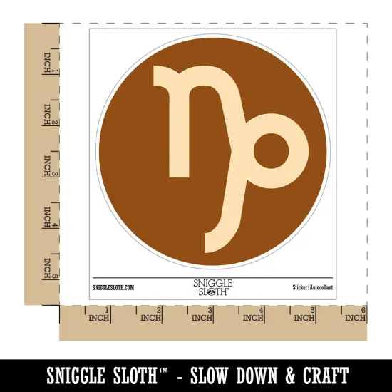 Capricorn Horoscope Astrological Zodiac Sign Waterproof Vinyl Phone Tablet Laptop Water Bottle Sticker Set - 5 Pack {1}