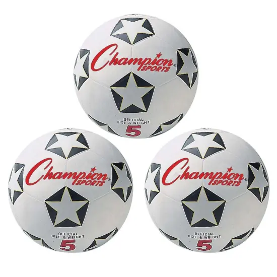 Rubber Soccer Ball Size 5, Pack of 3 {1}