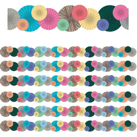 Home Sweet Classroom Fans Die-Cut Border Trim, 34 Feet Per Pack, 6 Packs {1}
