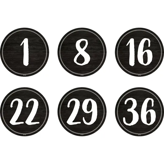 Spot On Floor Markers Modern Farmhouse Numbers 1-36, 4" {1}