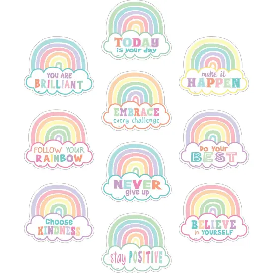 Pastel Pop Positive Sayings Accents, 30 Per Pack, 3 Packs {3}