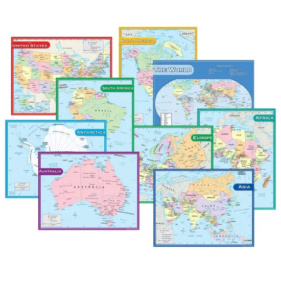 Map Charts Set, Set of 9 {2}
