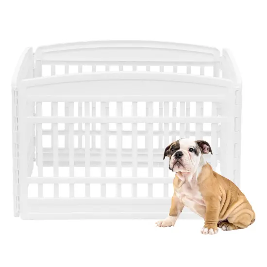 IRIS 4-8Panel 24/34"H Plastic Pet Playpen without Door {7}