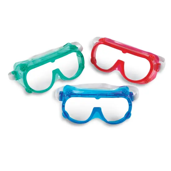 Colored Safety Goggles, 6 Per Pack {3}