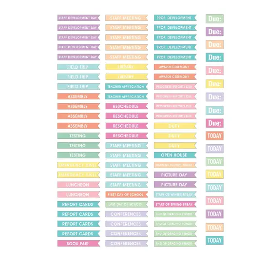 Pastel Pop Lesson Planner {6}