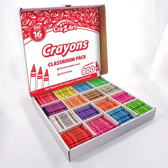 Crayon Classroom Pack, 16 Color, Box of 800 {4}