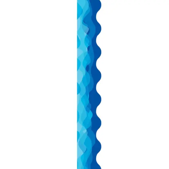 Waves Of Blue Wavy EZ Border, 48 Feet Per Pack, 3 Packs {3}