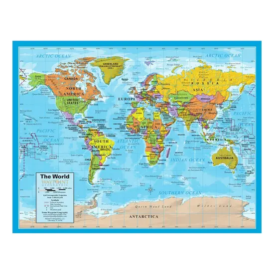 World/USA Laminated Notebook Maps, 12 Count {2}