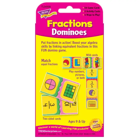 Fractions Dominoes Challenge Cards&reg;, 6 Sets {4}