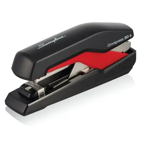 Omnipress 30 Stapler, 30 Sheets, Black/Red {1}