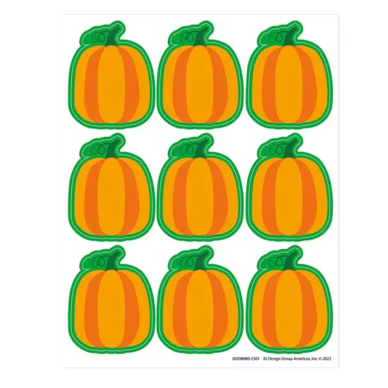 Fall Pumpkin Giant Stickers, 36 Per Pack, 12 Packs {1}