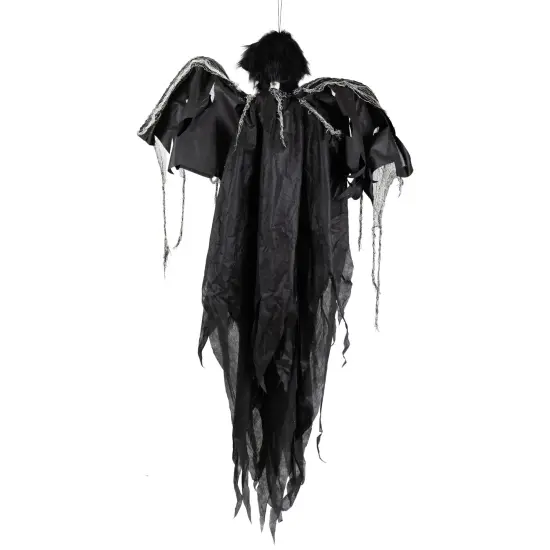 Northlight Animated Hanging Zombie Vampire with Lights and Sound Halloween Decoration - 5' Black {7}