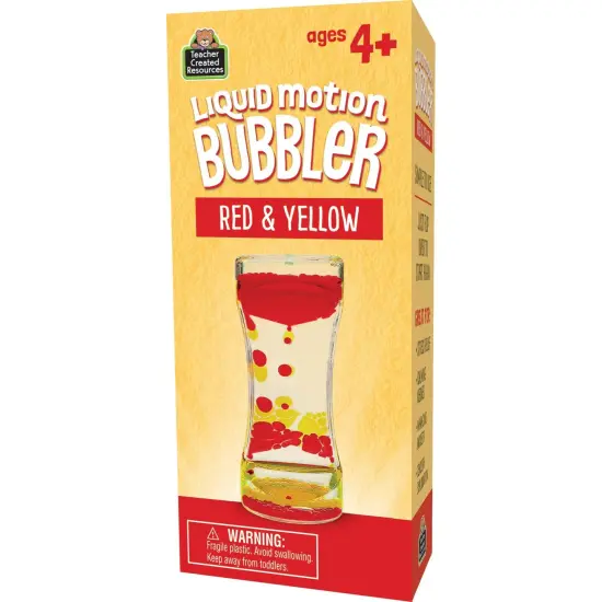 Liquid Motion Bubbler, Red & Yellow, Pack of 6 {5}