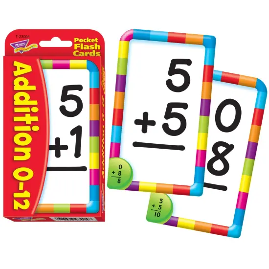 Addition 0-12 Pocket Flash Cards, 6 Packs {4}