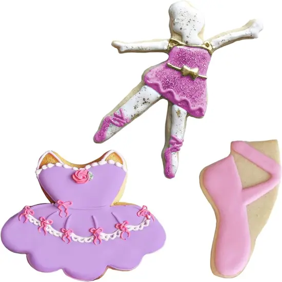 Ann Clark Ballerina Dancer Nutcracker-themed Cookie Cutter, 4-5/8" {2}