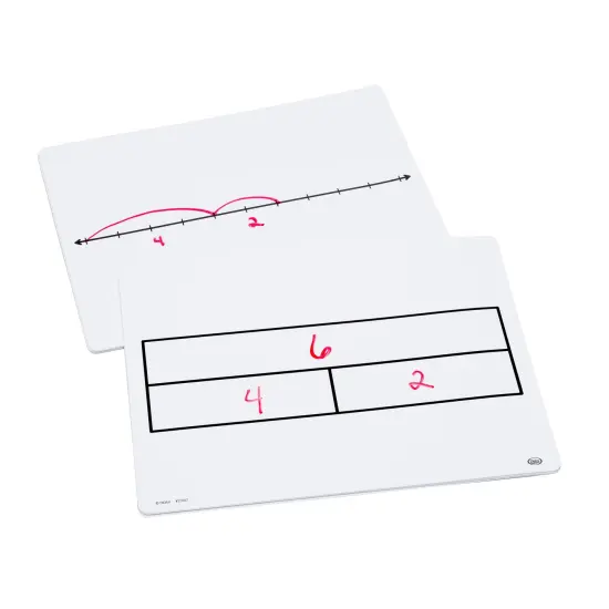 Write-On/Wipe-Off Part-Part-Whole/Number Line Mats, Pack of 10 {2}