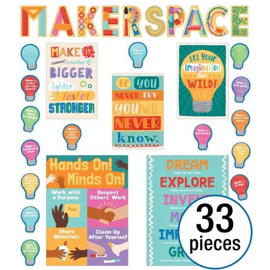 Makerspace Bulletin Board Set, 33 Pieces {3}