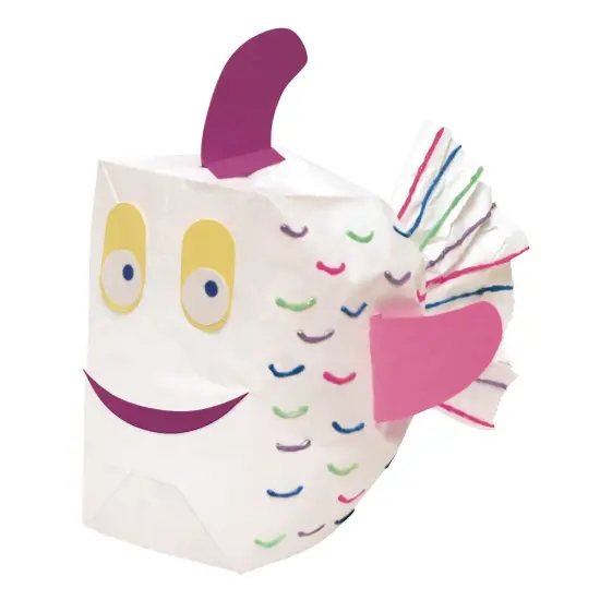 Kraft Bag, White, 6" x 3-5/8" x 11", 50 Per Pack, 2 Packs {3}