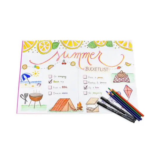 Bright Blank Books, 24 Pages, Assorted Colors, 8.5" x 11", 6 Per Pack, 2 Packs {2}