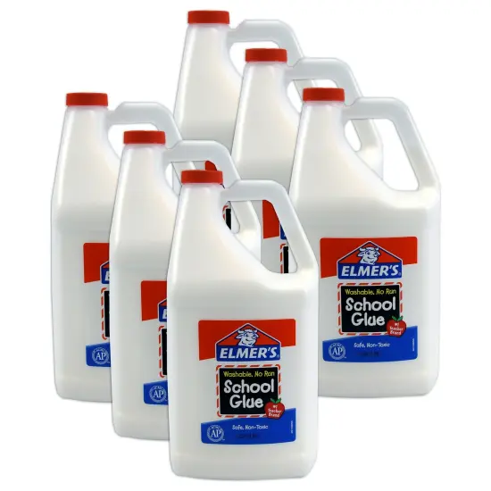 Washable School Glue, Gallon, Pack of 6 {1}