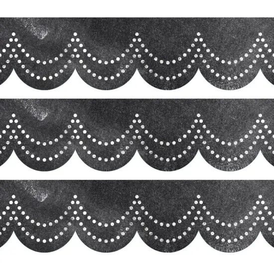 Chalk It Up! Dotted Scallops EZ Border, 48 Feet Per Pack, 3 Packs {1}