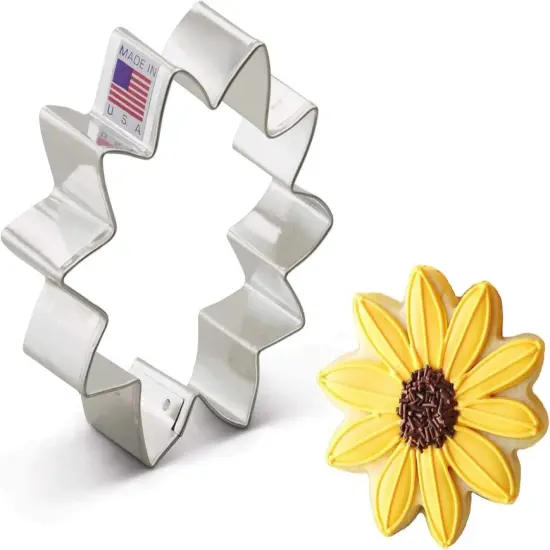 Ann Clark Sunflower Cookie Cutter 3.5" {1}