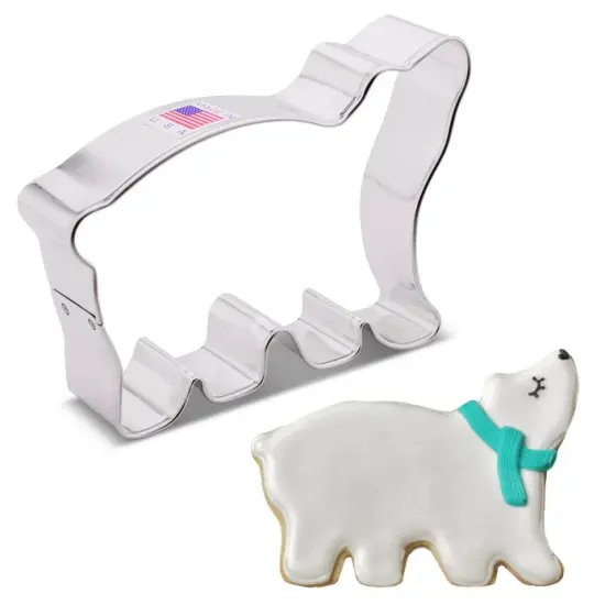 Ann Clark Bear Polar Cookie Cutter, 4" {1}