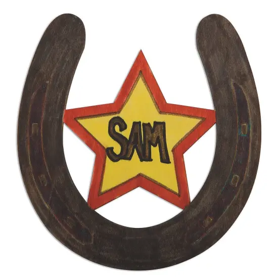 Lucky Wood Horseshoe Plaques (Pack of 24) {3}