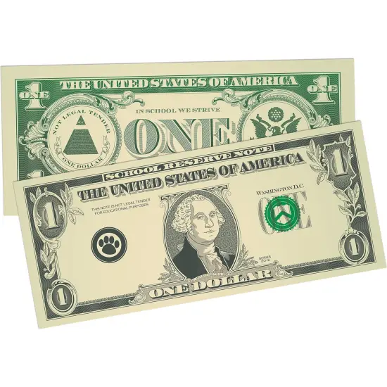 Play Money: Assorted Bills, 110 Per Pack, 6 Packs {2}
