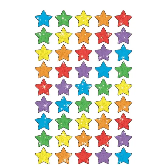Super Stars superShapes Stickers-Sparkle, 180 Per Pack, 6 Packs {2}