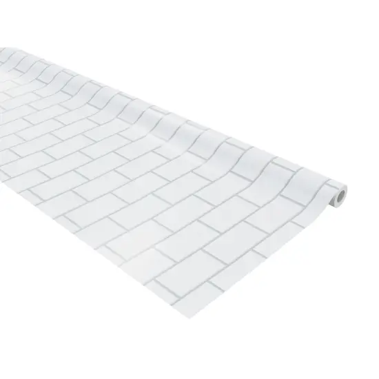 Bulletin Board Art Paper, White Subway Tile, 48" x 50', 1 Roll {1}