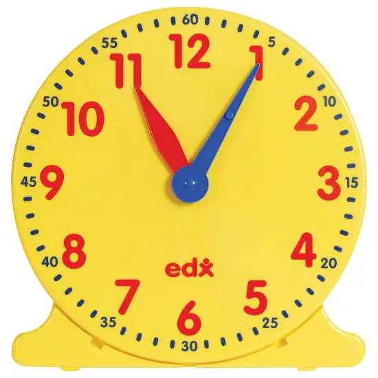 Geared 12-Hour Time Clock - Demonstration Size {1}