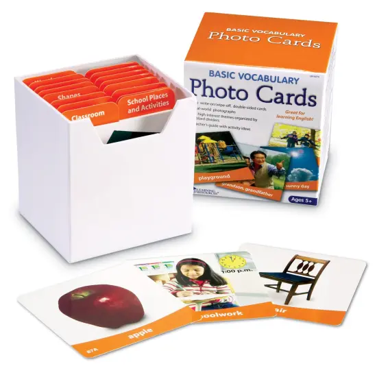 Basic Vocabulary Photo Card Set, Set of 156 {1}