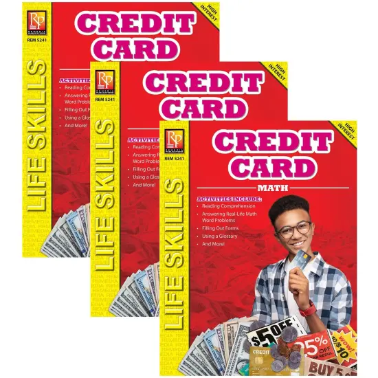Credit Card Math: Life Skills Math Series, Pack of 3 {1}
