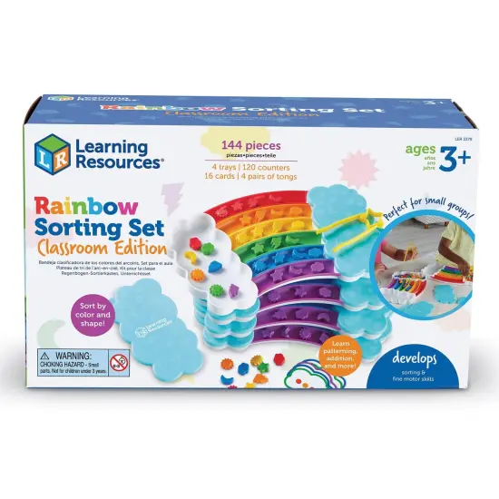 Rainbow Sorting Trays Classroom Edition {6}