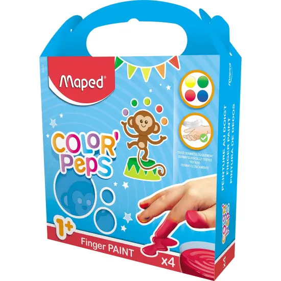Color'Peps My First Premium Finger Paint, 4 Per Pack, 2 Packs {5}