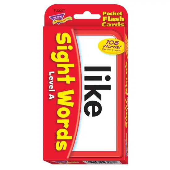 Sight Words &ndash; Level A Pocket Flash Cards, 6 Packs {2}