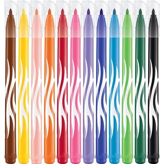 Color'Peps Jungle Fine Tip Ultrawashable Markers, 12 Per Pack, 12 Packs {5}