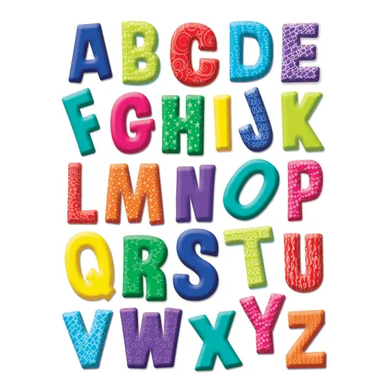Color My World Alphabet Window Clings, 12 Sheets {2}