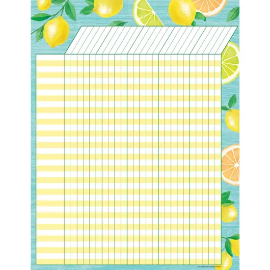 Lemon Zest Incentive Chart, Pack of 6 {2}