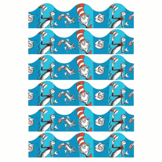 Cat in the Hat&trade; Blue Deco Trim&reg;, 37 Feet Per Pack, 6 Packs {1}