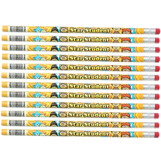 Star Student Pencils, 12 Per Pack, 12 Packs {2}
