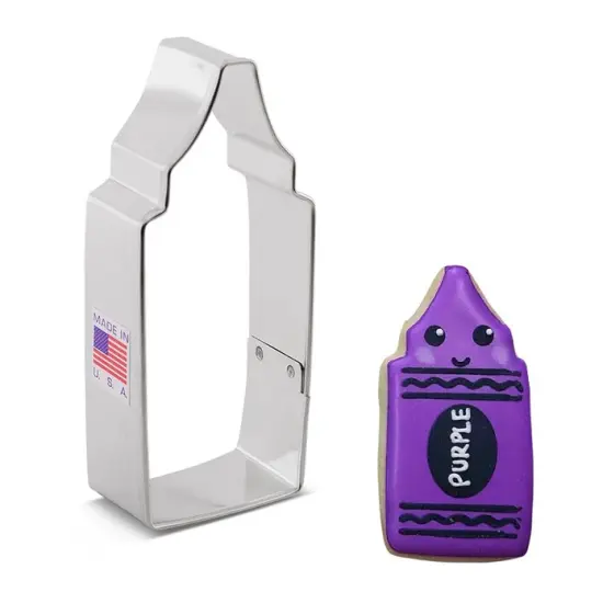 Ann Clark Crayon Cookie Cutter 3 5/8" Back To School {1}
