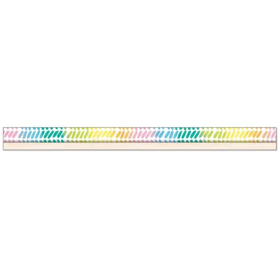 Creatively Inspired Watercolor Chevron Straight Borders, 36 Feet Per Pack, 6 Packs {2}
