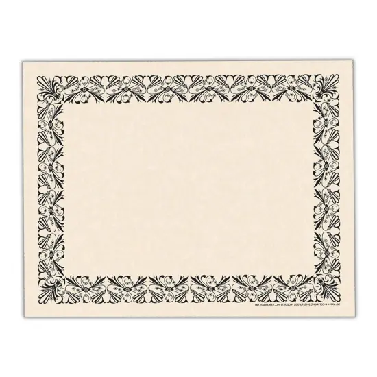 Art Deco Set - Black Border Paper, Plain Folders, Gold Seals {3}